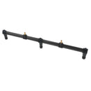 Stainless Steel Carp Fishing Buzz Bars 20" 3 Rod Fixed Buzzer Bar