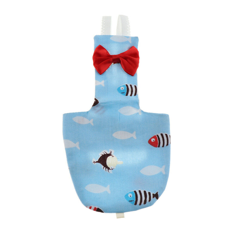 2pcs Durable Pocket Fabric Diaper Washable Birds Nappy Suitable for Parakeets