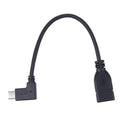 20Cm 90 Degree Angled Usb Type C 3.1 Male To Usb Type A 3.0 Female Otg Data E8D1