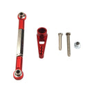 Metal Steering Servo Rod Linkage for 1/12 MN86K MN86KS RC Carwler Red