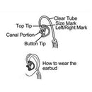 Universal Replacement Soft Silicone Open Ear Insert Earmould for Two Way RadI1F4