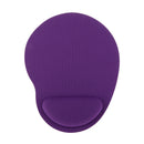 Purple Anti Slip Mouse Mat Pad with Gel Rest Wrist Comfort for Computer PC