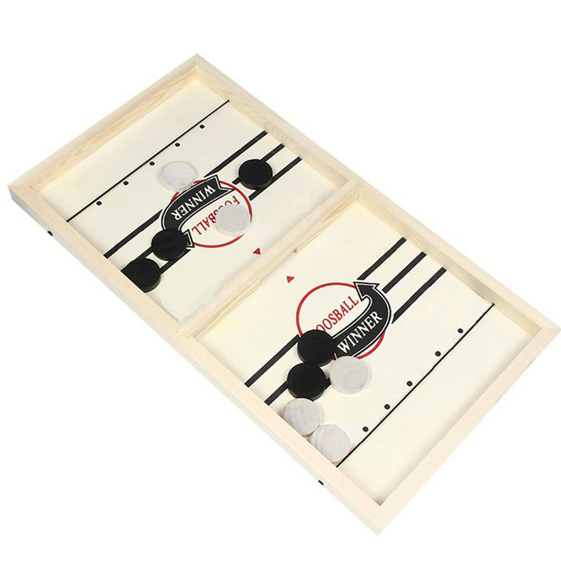 10x Fast Sling Puck Game Pieces Wooden Board Hockey Game Piece 4x0.9cm
