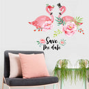 Love Flamingo Wall Stickers Bedroom Wall Scandinavian Ins Sofa Headboard