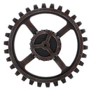 Rustic Wooden Circle Gear Home Bar Wall Hanging Art Craft Decorative
