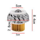 Hi-LO LED Halo Projector Motorcycle Headlight Angel Eye