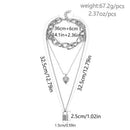 Punk Lover'S Lock Pendant Choker Necklace Boho Clavicle Golden Thick Chain  E5W7