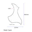 4pc Folk Acoustic Guitar Pickguard Self-adhesive Scratch Plate Accs