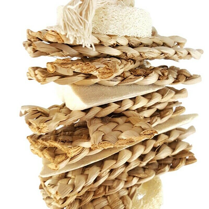 Bird Chewing Toys Loofah Cuttlebone Grass Parrot Budgies Cockatoo Parakeet