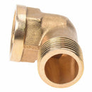 1/ 2PT Male to 1/ 2NPT Female Thread Elbow Pipe Coupler