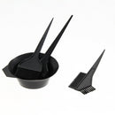 Hair Salon Bowl Brush Oreilles Two Sides Comb Set for DIY Hair Dyeing Perm A