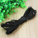 1 Roll Durable Black Suede Leather Cord String 2mm for Bracelet Necklace DIY