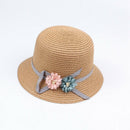 Fashion Cute Children'S Summer Straw Hat Sun Hat Beach Hat Adjustable Light