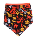 Pet Triangle Saliva Scarf Adjustable Dogs Collar Towel Halloween Bibs (A) A