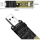 M.2 NVME SSD to USB 3.1 Adapter PCI-E to SATA USB-A 3.0 Internal Converter Card