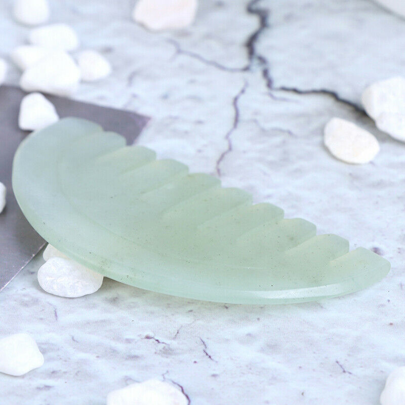 1Pc Jade Comb Massage Spa Acupuncture Head Trigger Point Treatment On HeadB Hn