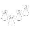 4 Pieces Terrarium Vase Angel Shape Hanging Vase Flower Plant Hydroponic