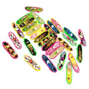 20 pcs Finger Skateboard, Mini Skateboard with Pattern On Both Sides, Micro