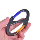 8 Shaped Carabiner Keychain Snap Clip Hook Hiking Buckle Outdoor Camping Too Gw