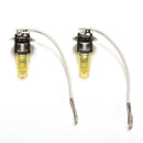 2Pcs 55W 12V H3 Headlight Golden Yellow Car Light White Fog Halogen Bulb JR