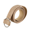 Women Leather Belt Round Buckle Belts Female Leisure Jeans Wild Without Pin
