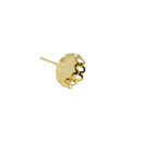 40pcs 10mm Round Bezel Earrings Stud Base Blanks Findings Cabochon Setting
