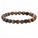 Bead Bracelet Yellow Tiger Eye Charm Bracelets for Men Women Jewelry Gift