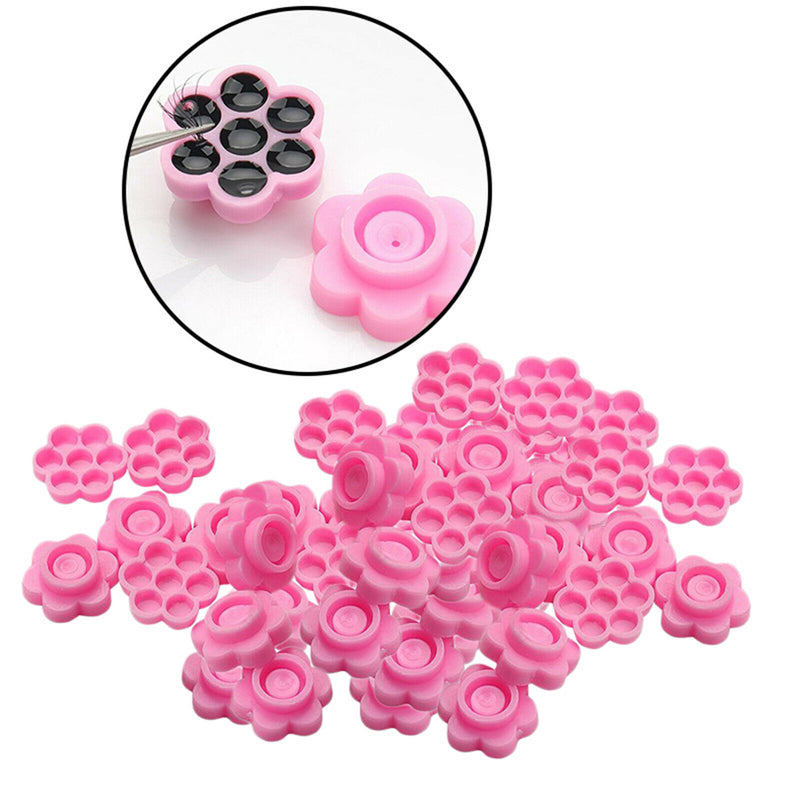 100x Eyelash Extensions Adhesive Glue Holder Lash Stand Supplies Tools