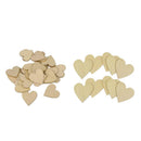 35pcs Wooden Heart for Craft, Pyrography, DIY Wood Plaque Wedding Decor Sign