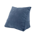 Triangular Lumbar Cushion Back Support Travel Pillow Car Seat Chair S-Navy