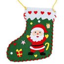DIY Cloth Christmas Sock Ornament Kindergarten Child Gift Home Decor Random A