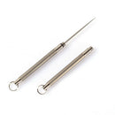 Portable Reusable Travel Titanium Alloy Toothpick+Toothpick Protective Holder