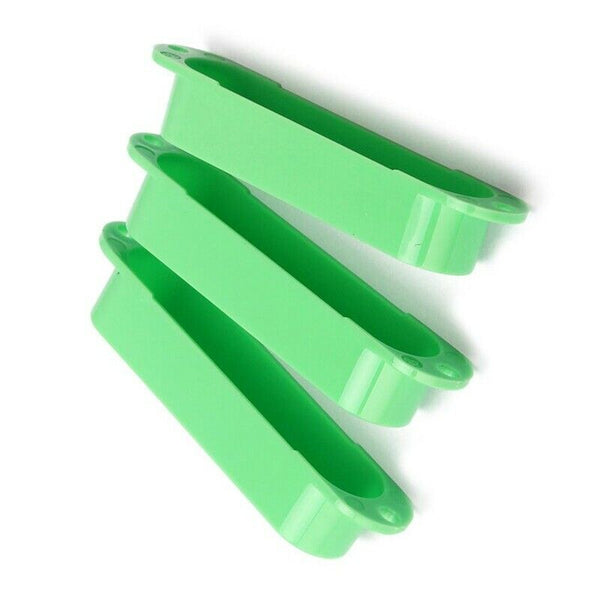 1 Set Of 3Pcs Green Sealed Closed Single Coil Pickup Covers For Electric Gu