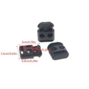 10Pcs Non-Slip Shoelace Buckle Clip Stopper Rope Clip Clamp Cord Cable Lock