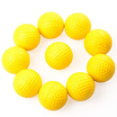 10pcs PE Plastics soft Golf Balls Indoor Outdoor Practice Training Yellow TO