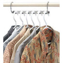8hooks Hanger Coat Folding Space Shirts Clothes Holders Household Non-slip S3B1