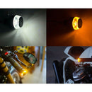 2Pcs Motorcycle Turn Signal LED Light Indicator Blinker Handle Bar End Light FT