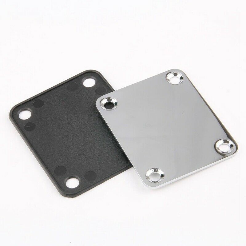 1 Set Electric Guitar Neck Plate with Screws for Strat Tele Guitar Precisio