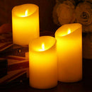 LED Electronic Candles Light LED Pillar Candles Dripping Creative Flameless S7L3