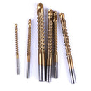 6Pcs HSS Countersink Drill Bit Titanium Coated HSS Saw Drilling Power Tools 3C