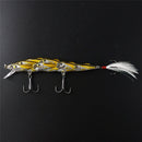 Shoal Type Minnow Hard Baits 11.5cm 15.7g Fishing Lure Wobbler Feather Hook FT