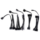 15pin SATA 1 Male To 5 Female Splitter Hard Drive HDD SSD Power Adapter Ca WZMO