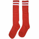 Children Sport Soccer Long Socks High Sock Baseball Hockey Socks (red)