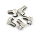 5PCS 90 Degree F Male Female Connector Adapter Coaxial Cable RG6 RG59  LJ
