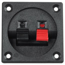 Red Black Push In Type Square Design Speaker Terminal Plate 2Position B2E7