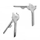 Outdoor Stainless Steel Folding 6 in 1 Utili-key Chain Multifunctional Tool