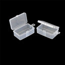 2pcs Rectangle Transparent Plastic Storage Box Small Parts Box  B â„–[