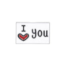 Creative I Love You Letters Brooch Badge Geometric Jacket Decor (Style 3) A