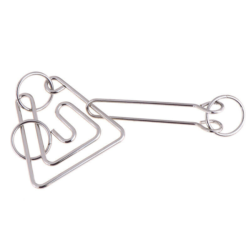 Classic Challenging Metal Wire Puzzle Brain Teaser Game For Adults Kids Toys OZ