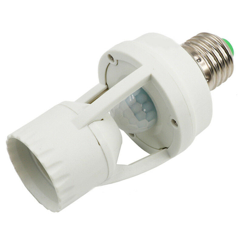 1* E27 Led Light Holder Pir Adapters Infrared Motion Sensor Lamp Bulb